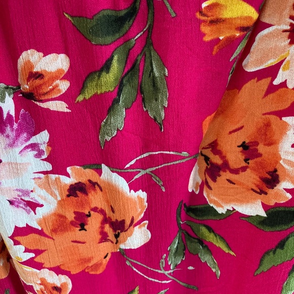 Bright Magenta Hawaiian Dress - Picture 3 of 5